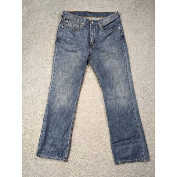 Levi's Other - Levi's Jeans Mens 34x32 (Actual 33x30) 527 Distressed Boot Blue